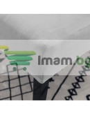 Калъф за стол универсален сив кадифе